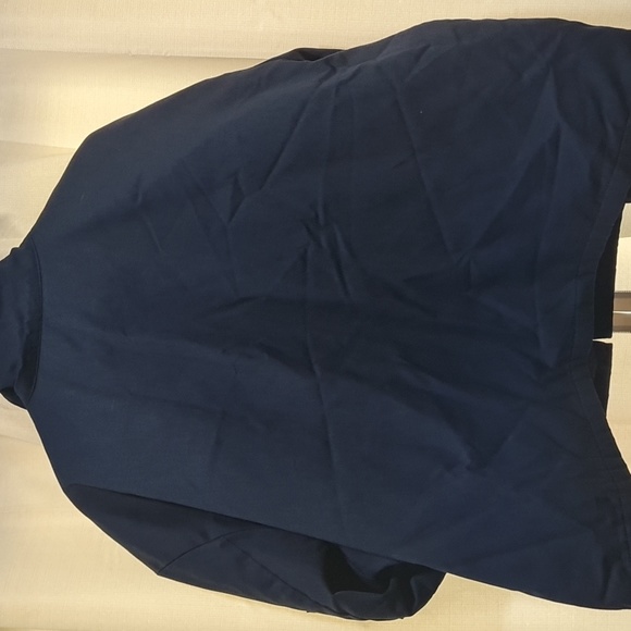 Vtg. Durable Press Lined Worker Jacket Navy Blue - Picture 4 of 5